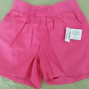Girls hot pink shorts 10/12